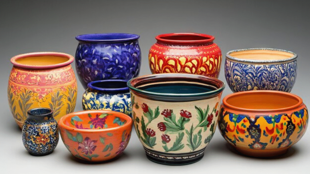 Terracotta pot decoration