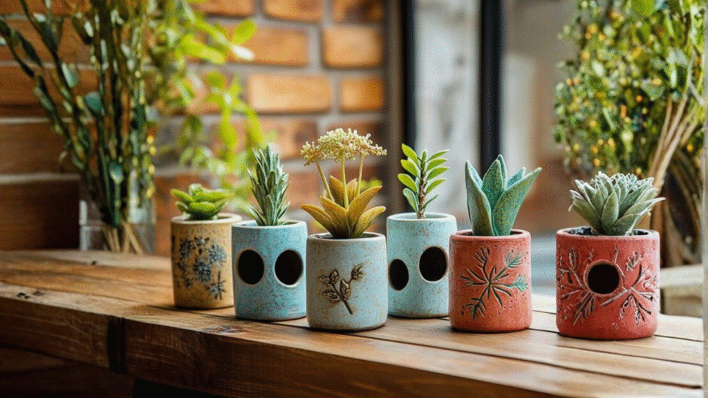 Indoor plant pots