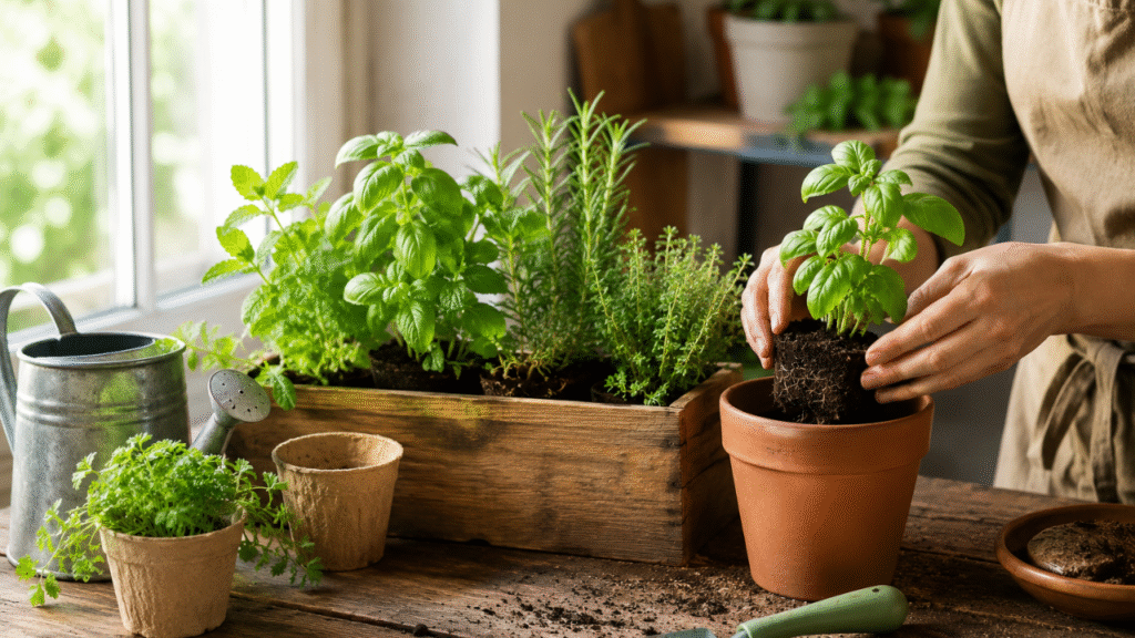 herb garden at home for beginners