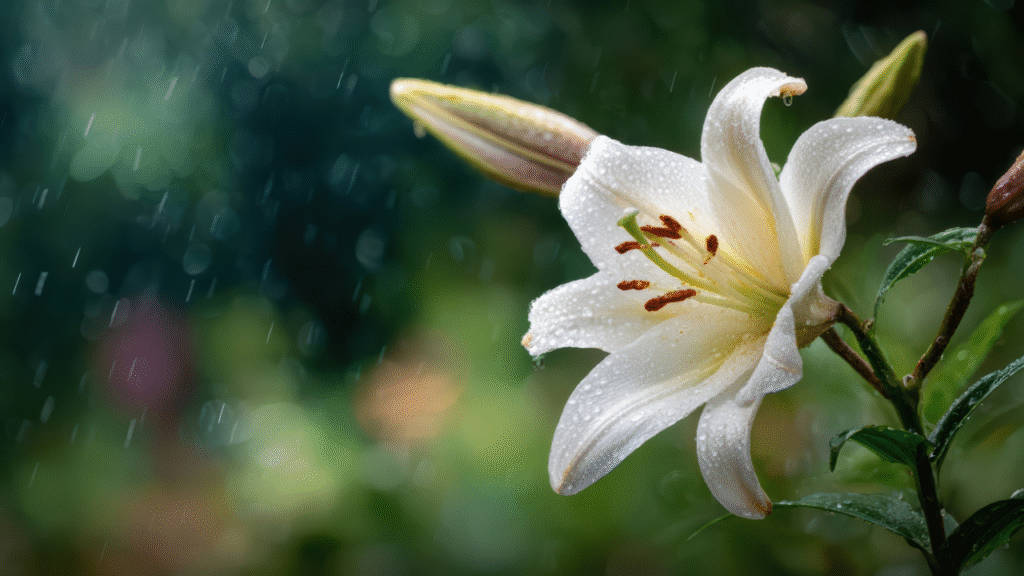 Rain lily flower care
