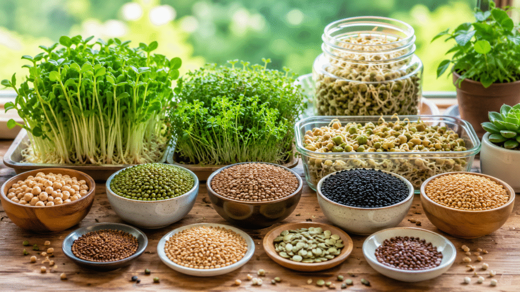 organic sprout farming methods