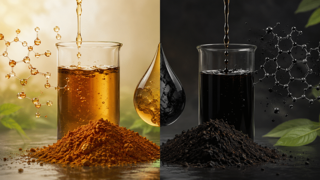 Humic acid vs fulvic acid