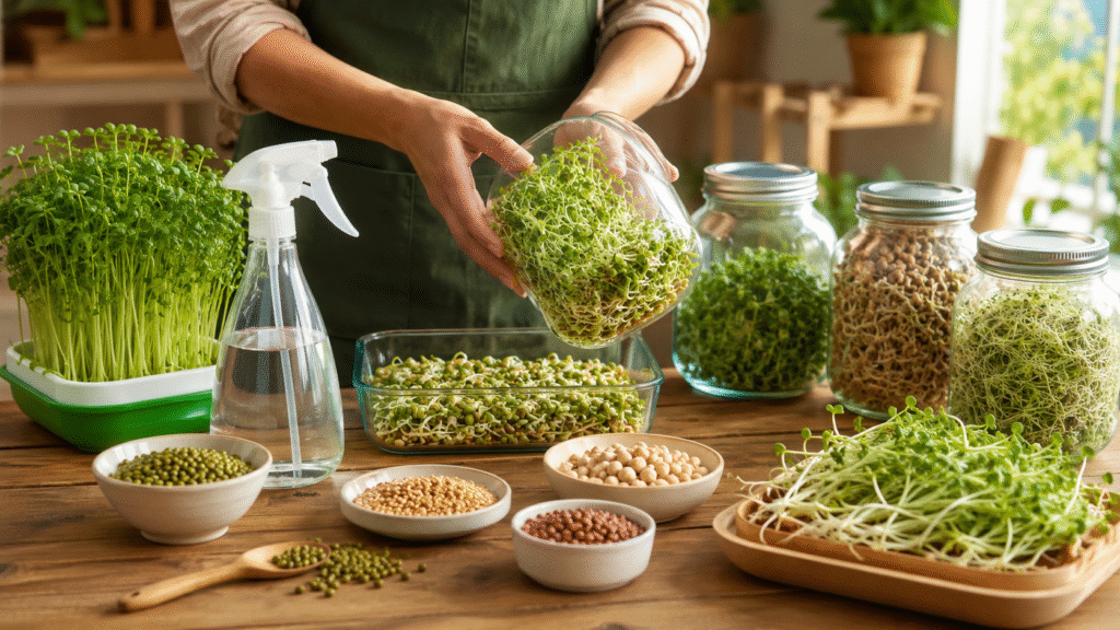 how to start sprout farming at home