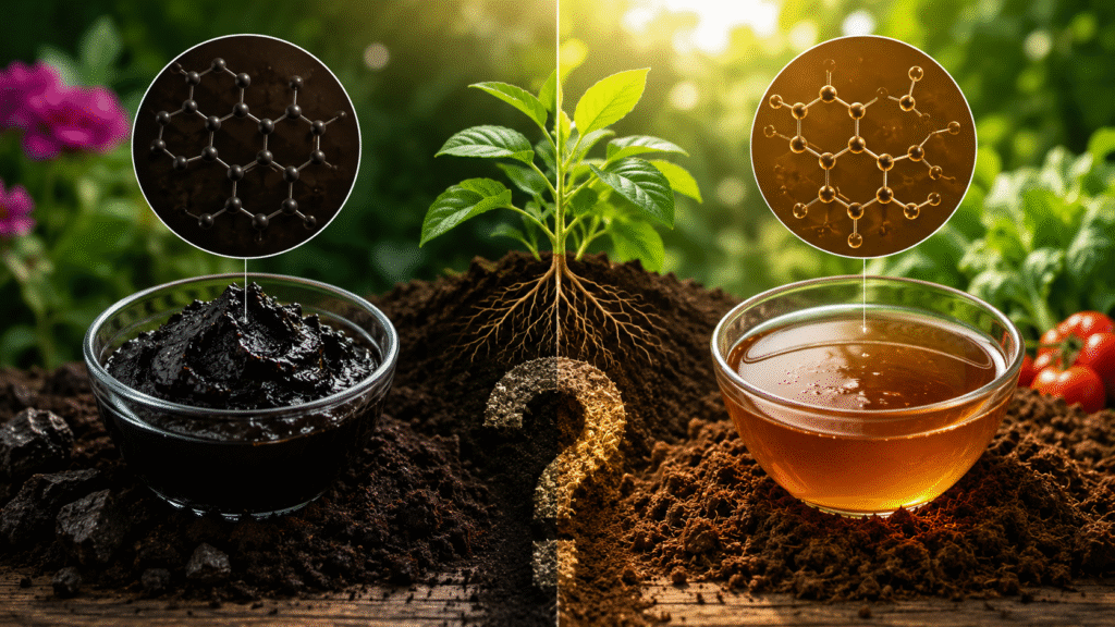 difference between humic acid and fulvic acid