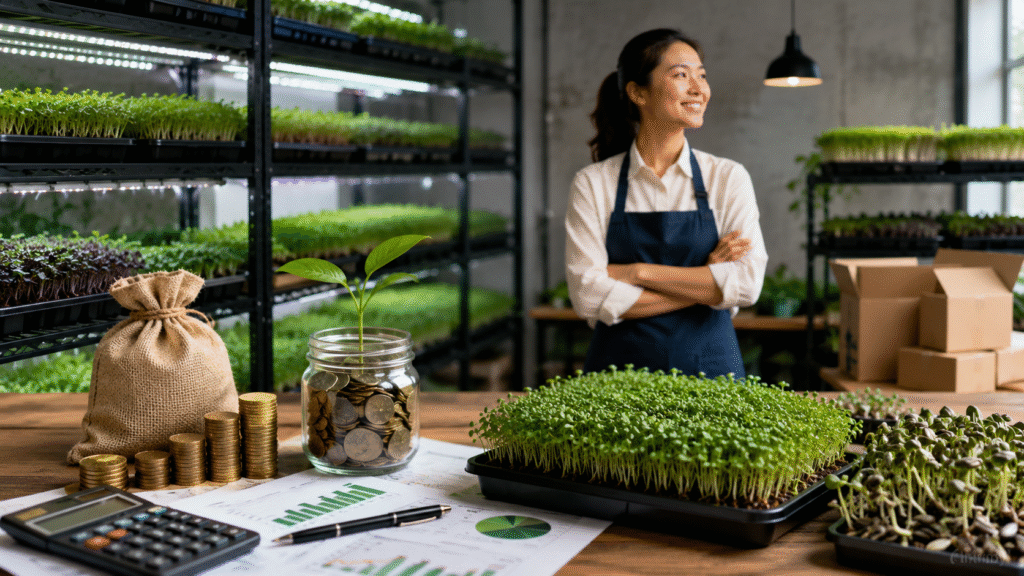 microgreens farming business India
