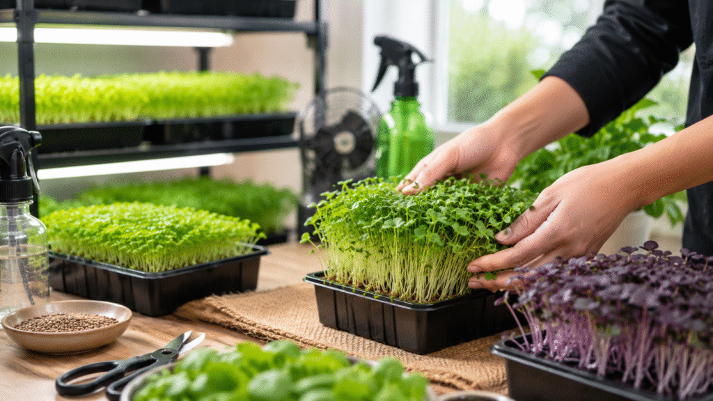 how to sell microgreens in India